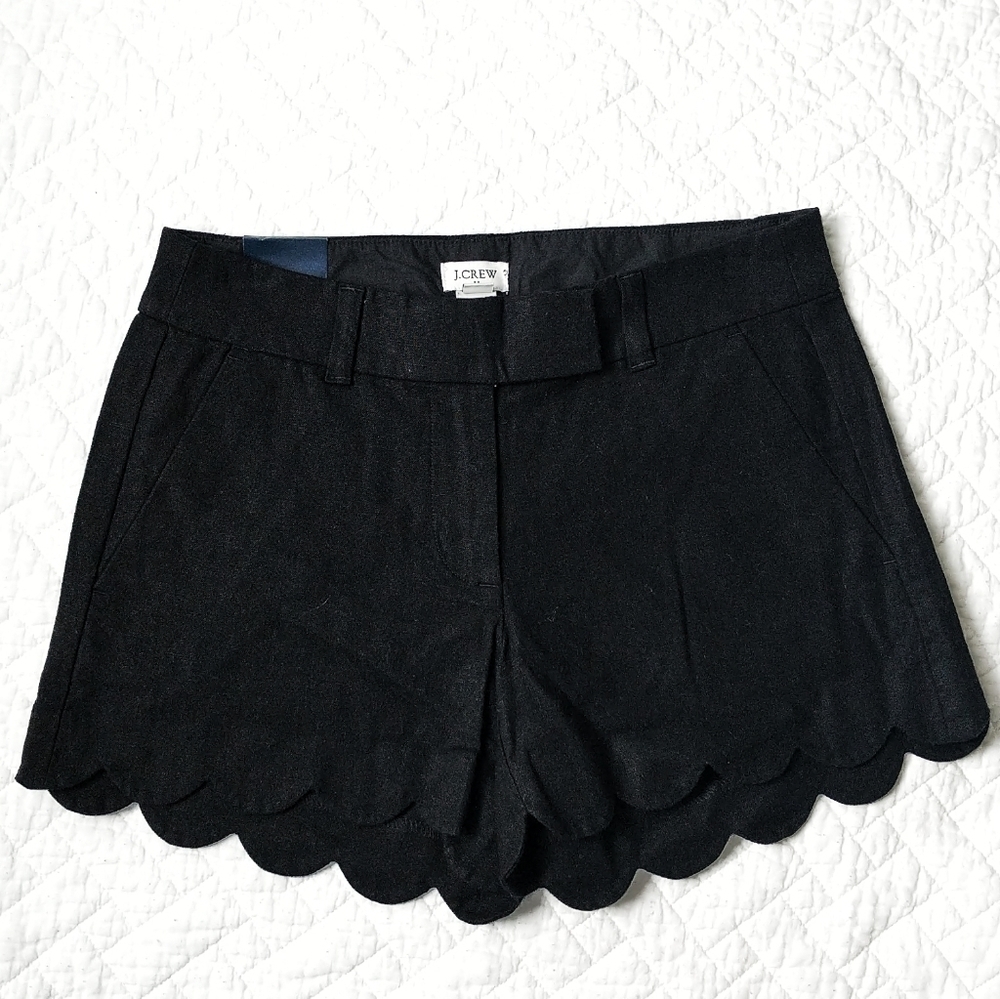 J.Crew Scalloped Shorts 4" Size 0
